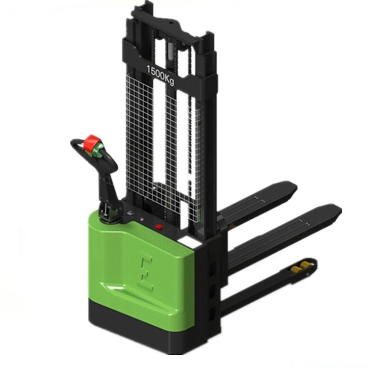 Self Loading Stacker Portable Electric Forklift Truck