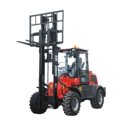 Everun ERTF2800 2tonne Rough Terrain Convenient Farm Small Smart Diesel Forklift from China Factory