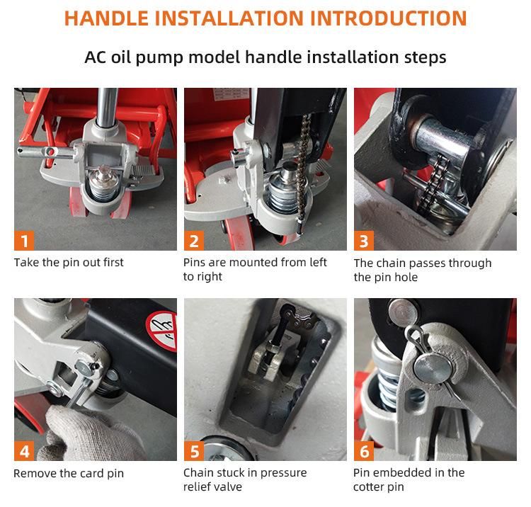 2500kg Hand Hydraulic Pallet Jack Truck Manual Hand Forklift