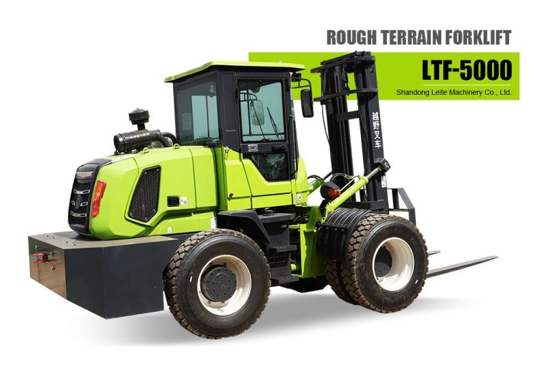 New Model Four-Wheel Drive Cross-Country Forklift with Japanese Engine