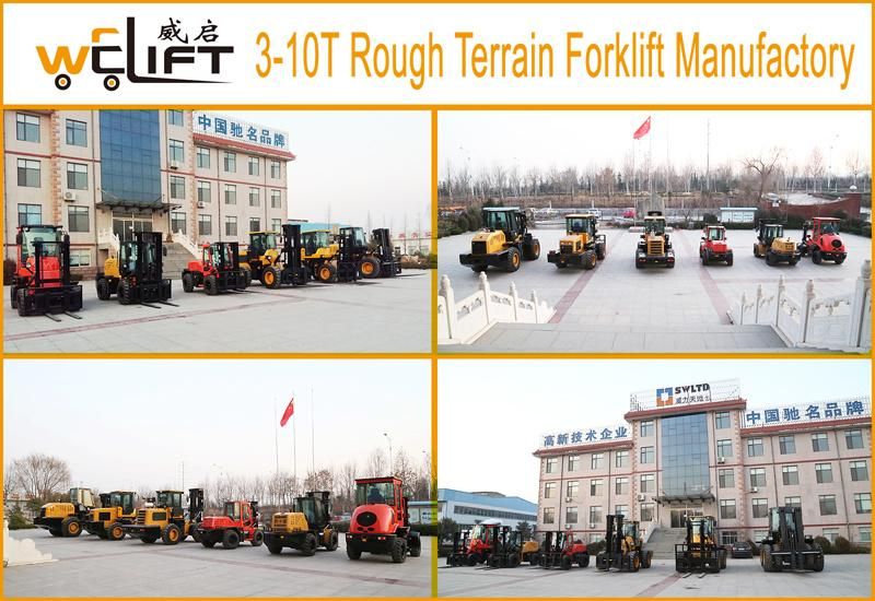 Welift 3-10t Rough Terrain Forklift Manufactory.