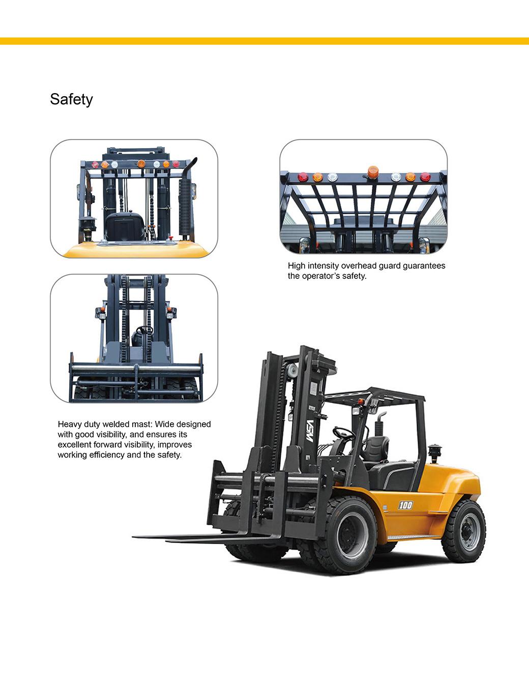 Vsm Mini 5ton Diesel Forklift, 4.5m Lifting Height, 5ton Forklift, Forklift Truck, Cpcd50, Diesel Forklift Truck