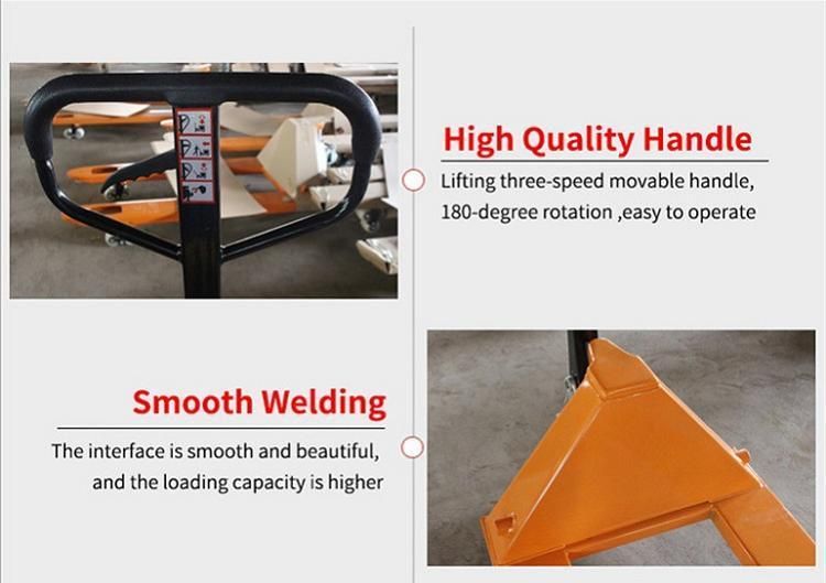 2500kg Stainless Steel 316 Manual Forklift Hydraulic Hand Pallet Truck for Sale