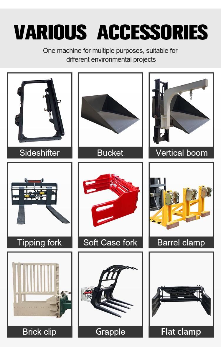 High Load Forklift Propane Articulated Forklifts 4 Wheel Drive Manual Transmission Forklift India List Price