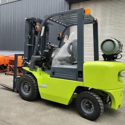 New Forklift 2.5t 3t 3.5t Gas Propane Forklift 3 Stage 4500mm Triplex Mast