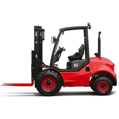 4 Ton CE Certificate Support for Diesel Four-Wheel Drive off-Road Forklift