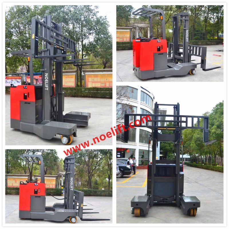 High Lift 1.5t 2.5t Electric Reach Stacker Forklift Trucks with Side Shifter