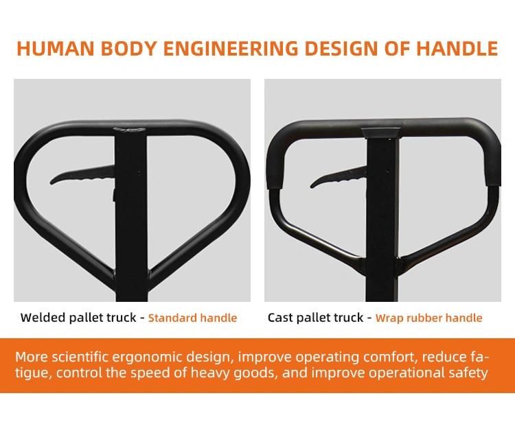 PU Manual Pallet Jack Hydraulic Forklift Hand Lift Truck for Sale