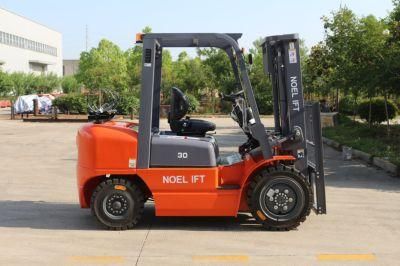 2.5 Ton LPG Gasoline Hydraulic Forklift with 3m Full Free Mast with Side Shift with Dual Fuel with LPG Cylinder