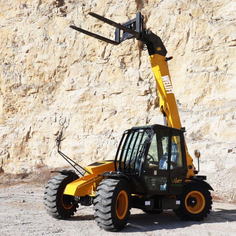 Construction Machinery 4X4 Telehandler 3ton All Terrain Telescopic Forklift