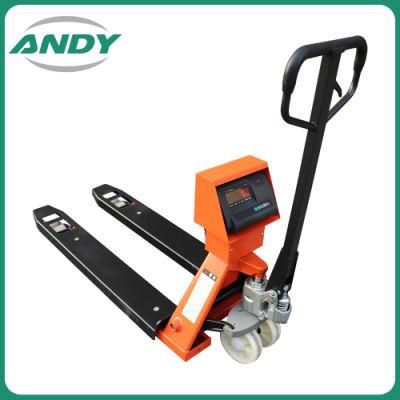 2t 2000kg 3t 3000kg Integrate Hydraulic Pump Weighting Indicator Electronic Scale Balance Hand Manual Pallet Lifting Machine
