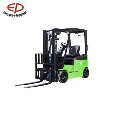Electric Four-Wheel Forklift Truck Lithium-Ion Battery Forklift 2t