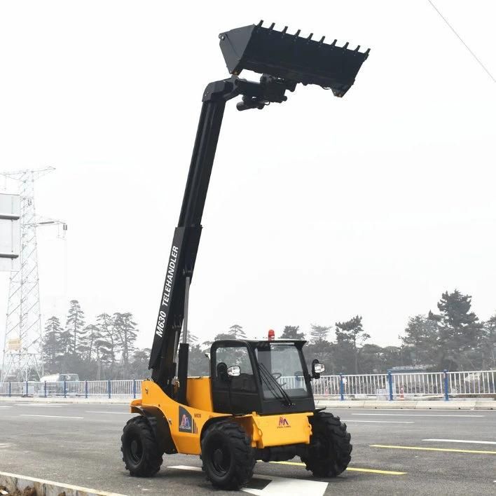 3ton Rough Terrain Forklift Telescopic Wheel Loader Telehandler M630-60