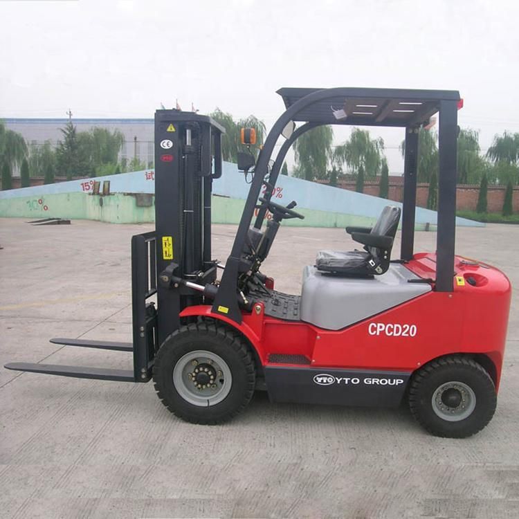 Yto Chinese 2 Tons Mini Diesel Forklift