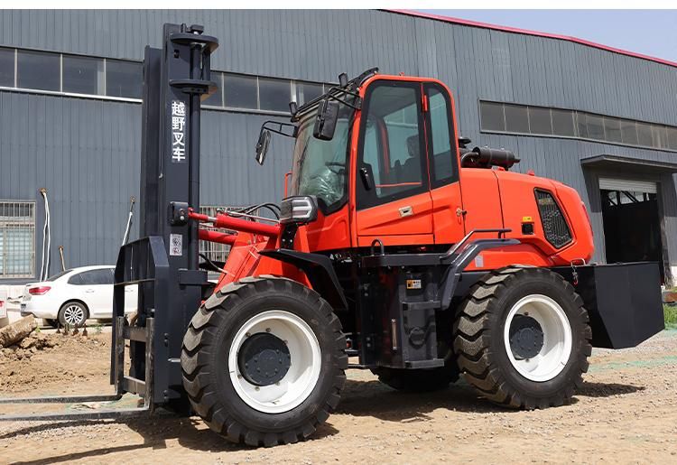 Brand New All Diesel 4 Wheel Drive 3 Ton 5 Ton Rough Terrain Forklift Price off Road Diesel Forklift