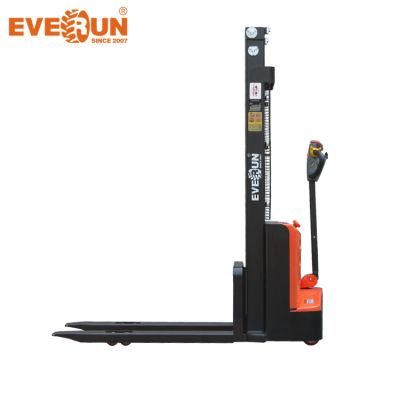 High Quality EVERUN ERES1525JB 1.5ton all rough terrain outdoor portable mini small electric pallet stacker