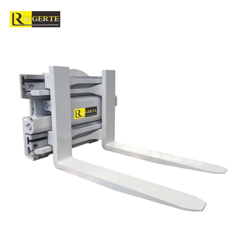 Riggerte′ S Forklift Attachments 1.6t Rotating Fork Clamp Material Handling Equipment"