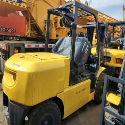 Used Japan Desiel Forklift Fd50A 5 Ton Fork Machine with Komats U Engine