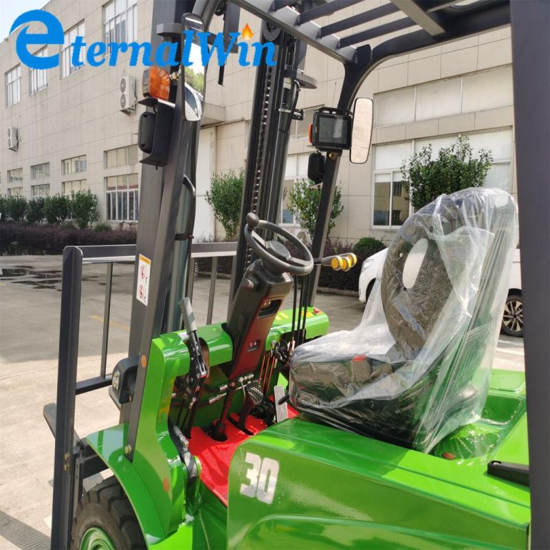 Factory Direct Supply Four-Wheel 2ton Small Electric Forklift with 48V Forklift Battery