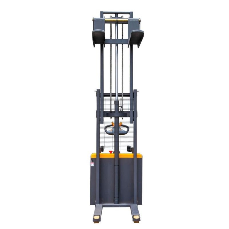 1.5ton 1500kg Standing on Pallet Electric Forklift with Battery Operation for Warehouse