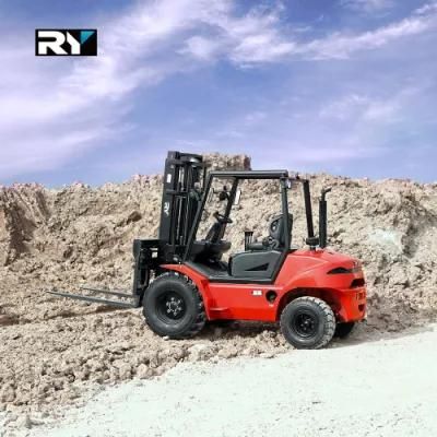 High Quality 3.0 Ton Rough Terrain Diesel Forklift Truck