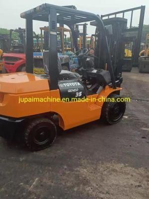 Best Condition Japan Original Toyota 3/3.5 Ton Forklift Lifting Height 3 Meters for Sale