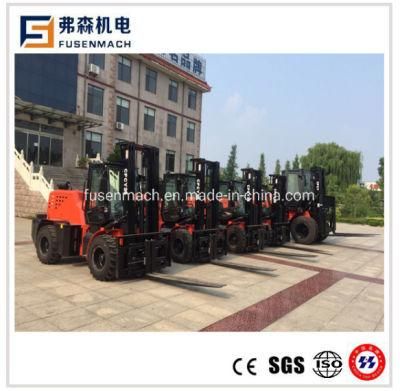 All Terrian Forklift Truck with Xinchai Engine (5Ton, 4wheel drive)
