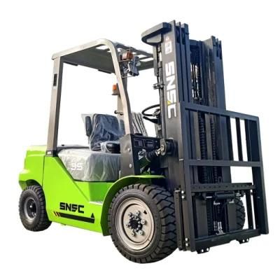 3000kg 3500kg Fork Lift Truck Diesel Forklift with 4.5m Lifting Height and Side Shifter