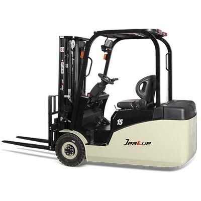 Eonomic Cheap Factory Warehouse Workshop Used Electric 3 Wheel 1.5ton 1.8ton Battery Powered Forklift Pallet Truck