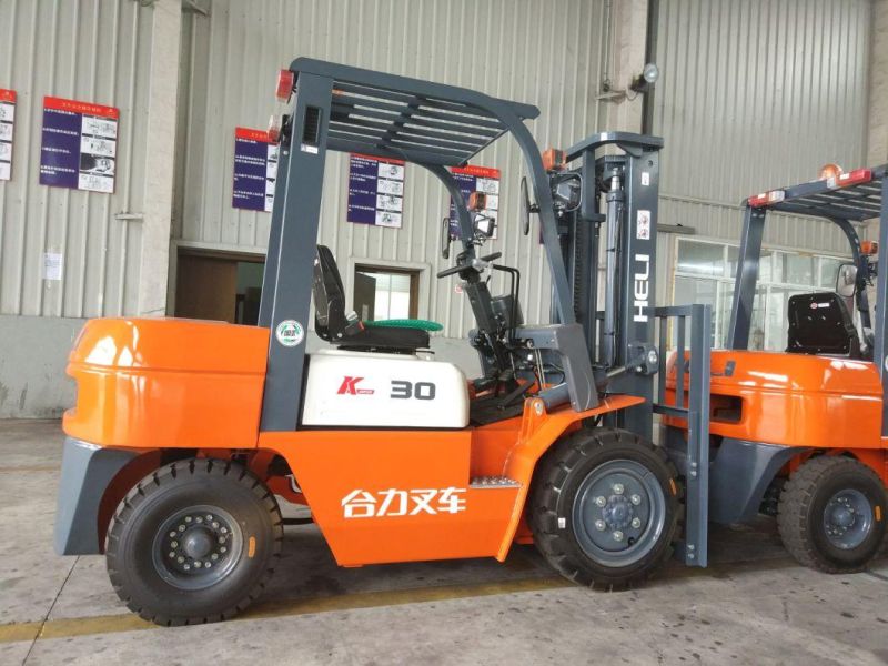 Heli Official Manufacturer 3 Ton Diesel Forklift Cpcd30 with Isuzu Engine and 2 Stage 3 Meters Mast