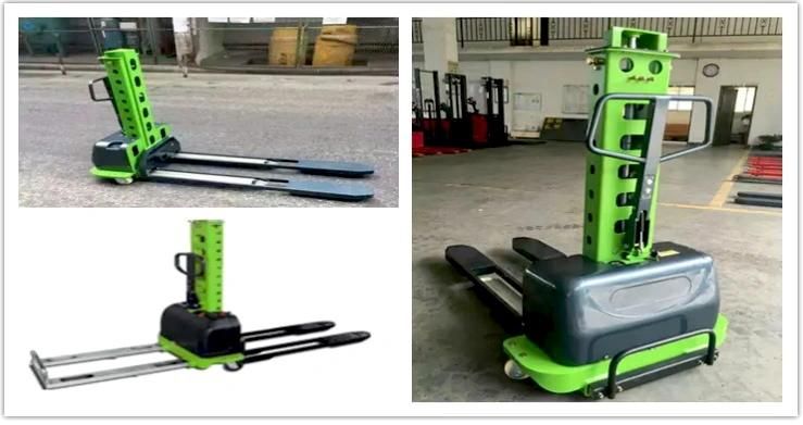Semi Electric Self Hand Powered Forklift Loading Stacker 500kg