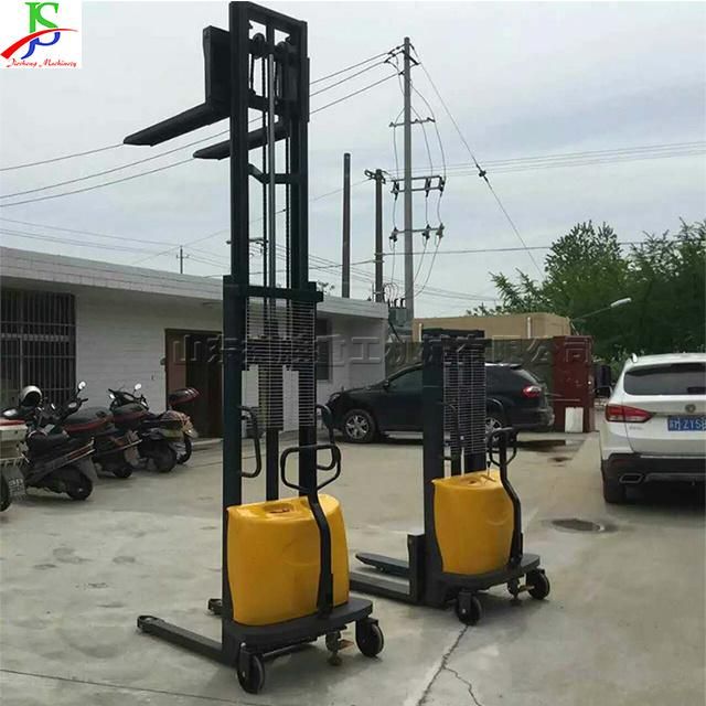 Elevated Warehouse Workshop Loading and Unloading Semi Electric Stacker