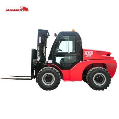 ISO CE Cheap 3-5 Ton All Rough Terrain off-Road Fork Lift Forklift with Customized Colour