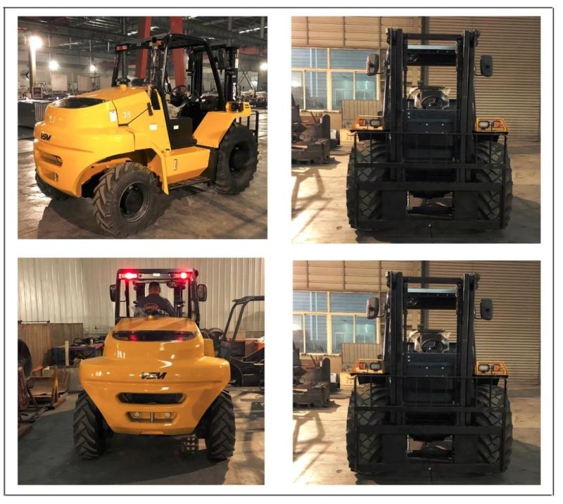 Chinese 3.5 Ton Diesel Rough Terrain Forklift Price