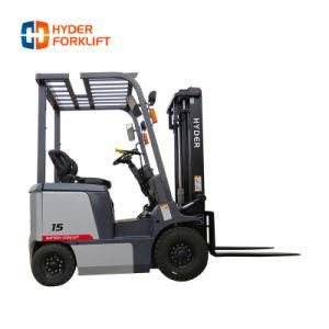 Hot Sell 1.5ton Electric Forklift ISO/ Ce Certificated Battery Forklift 1500kgs