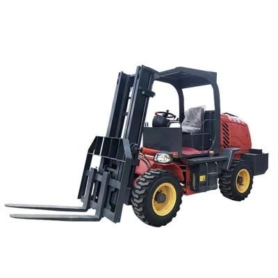 Huaya Factory Direct Sales 3 4 5 Tons off-Road Dlesel Forklift Price