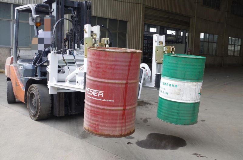 Dual Purpose Olecranon Oil Drum Clamp/Forklift Truck Attachments/Equipments/Drum Handler"