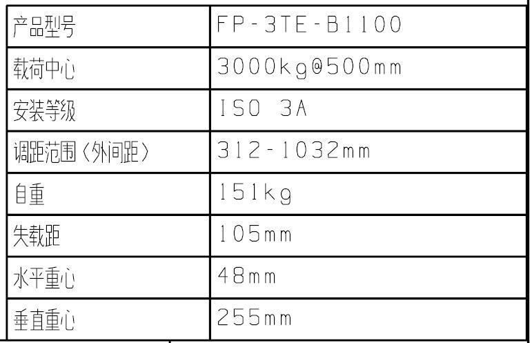 3 Tons High Quality Fork Lift Positioners