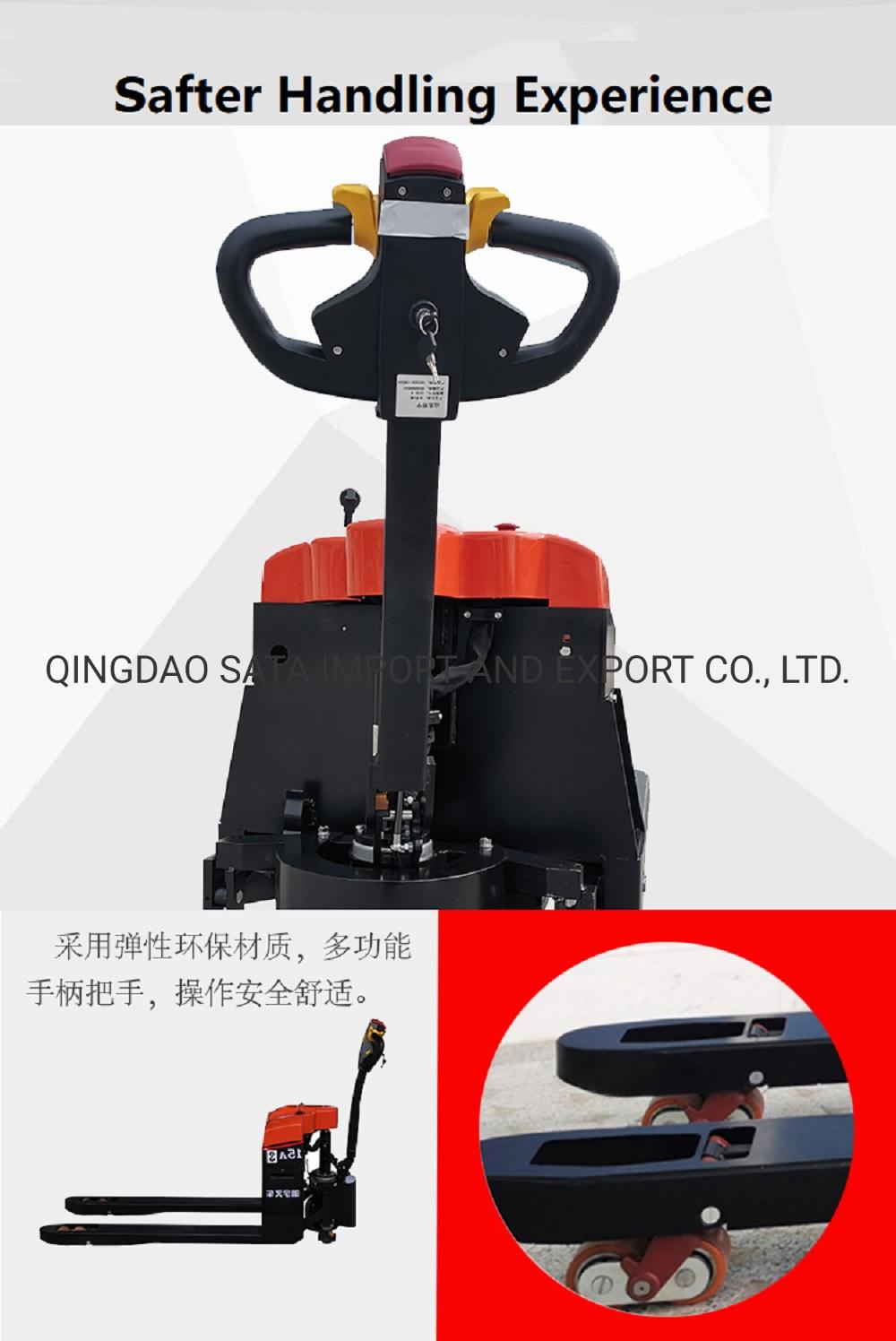 1.5ton Stand Drive Battery Electric Pallet Truck