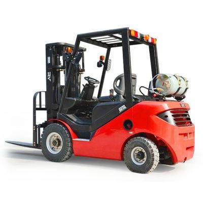 1500kg Gasoline Forklift with Nissan K21 Gasoline Engine 3 Wheel Fork Lift