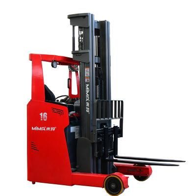 Mima Sit on Type 1.6t 2t Full Electricr Reach Forklift with Li Ion Battery