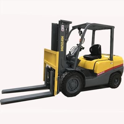 Hydraulic Transmisson Mini 4 Ton Diesel Warehouse Forklift with Isuzu Engine