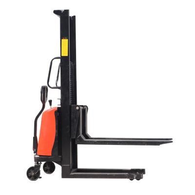 Semi-Electric Stacker 1500kg Capacity Manual Stacker Lift Truck for Warehouse