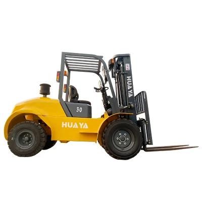 Huaya 2022 off Road Forklifts Diesel Price Truck China Forklift 4X2 New