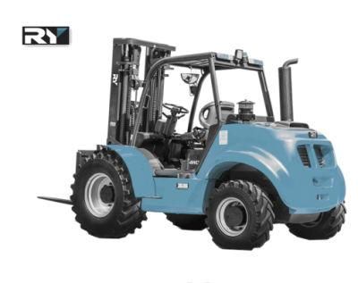 4WD 2.5 Ton Rough Terrain Diesel Forklift Truck