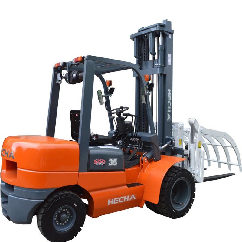 Hecha 3.5 Ton Forklift with Japanese Isuzu/Nissan/Mitsubishi Engine, with Side Shifter