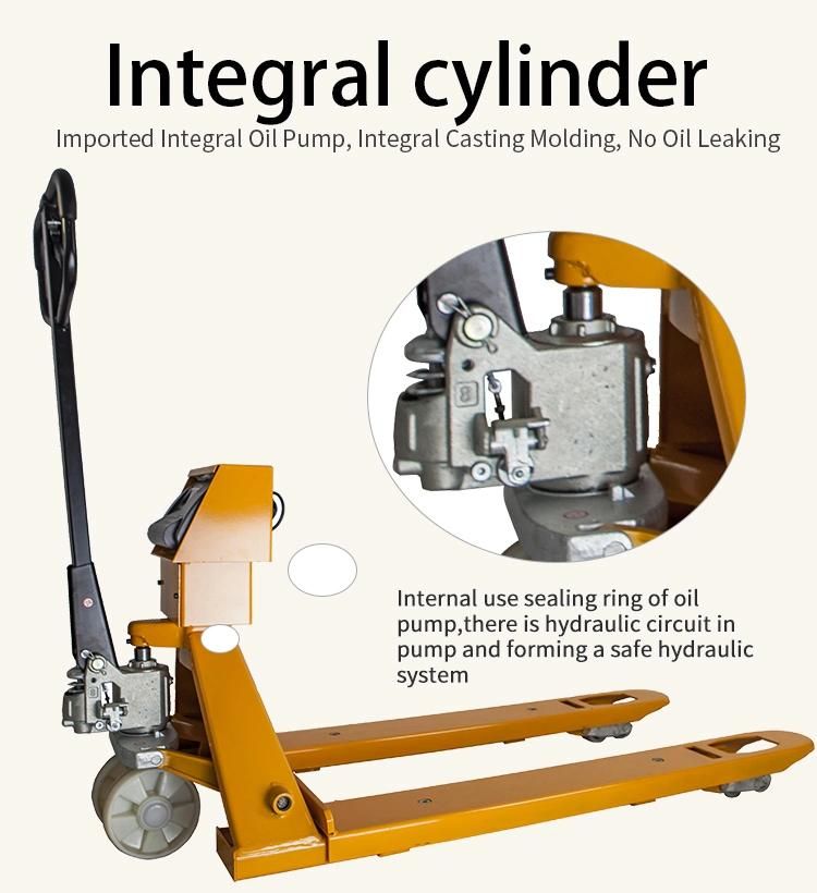 3 Ton Manual Hydraulic Pallet Truck Jack Easy Operate with Scale