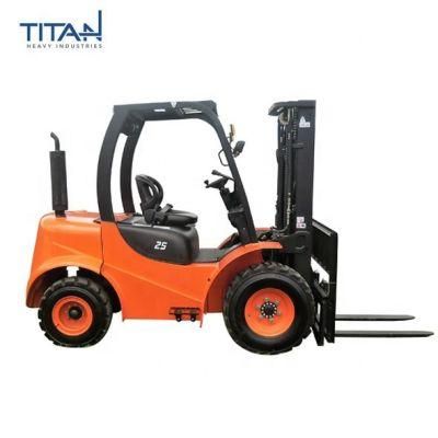 Titanhi Electric Forklift Specialized Designed For Hard , Terrain Road And Way