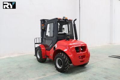 Royal 2500kg Rough Terrain Forklift Truck with Best Performance