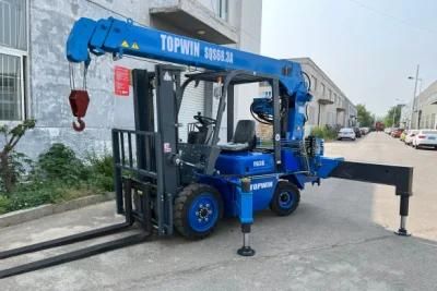 3.5t Telescopic Boom Forklift Cranes for Ghana Kenya Russia Argentina